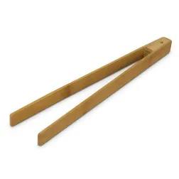 NATURA Natural Bamboo Serving Tongs with Gift Box