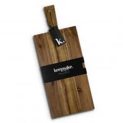 Acacia Wood Grazing Board with Engraving