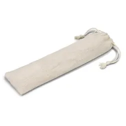 Portable Stainless Steel Cutlery Set with Cotton Pouch