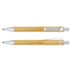Ancona Retractable Bamboo Inkless Pen Chrome Trim