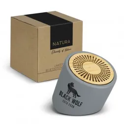 Limestone Cement Bluetooth Speaker with Bamboo Grill