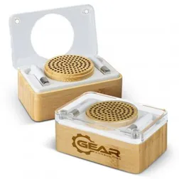 122475 Bamboo Personalised Wireless Speaker & Earbud Sets