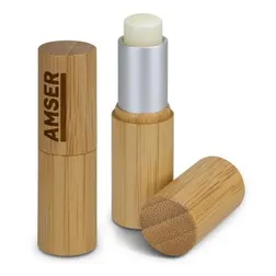 Vanilla Scented Lip Balm in Bamboo Case
