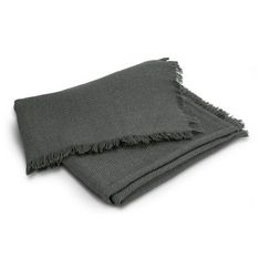 Belfast Herringbone Polylana Throw Blanket with Fringe