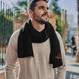 Avalanche Brushed Nylon Scarf with Soft Knit Texture