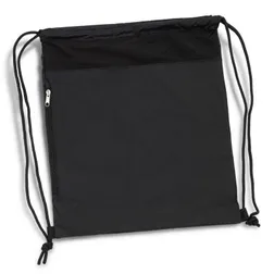 Streak Water Resistant Ripstop Drawstring Backpack with Mesh Top