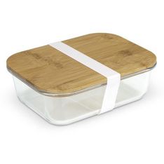 Iris Borosilicate Glass Lunch Box with Bamboo Lid