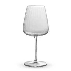 Optica Bordeaux Italian Crystal Wine Glass with Titanium Reinforced Stem