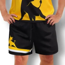 Custom Mens AFL Shorts Polyester Sublimated Moisture Wicking
