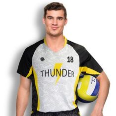 Custom Mens Volleyball Jersey with Full Color Sublimation