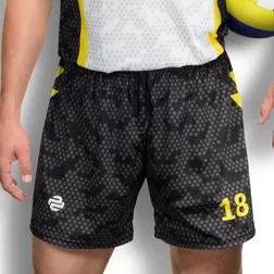 Mens Polyester Ultra Mesh Volleyball Shorts with Full Colour Sublimation
