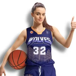 Polyester Womens Basketball Tops for Clubs
