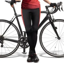 Sublimation Womens White Polyester Cycling Pants EVA Padded