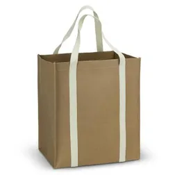 Washable Kraft Paper Tote Bag with Cotton Webbing Handles