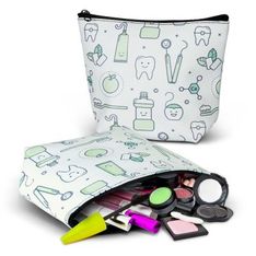 Belle Leather Look PU Small Toiletry Bag Full Colour Printing