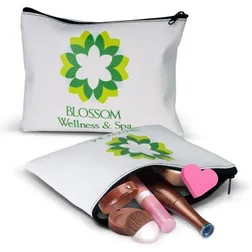 Flora Small Leather Look Cosmetic Pouch