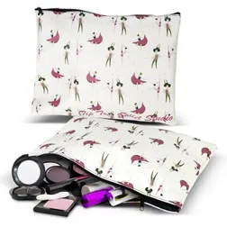 Flora Large Leather Look Cosmetic Travel Bag