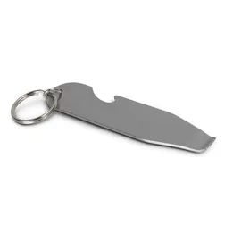 Stainless Steel Dual Function Bottle Paint Opener Keyring