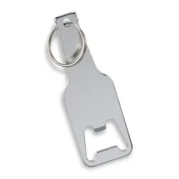 Aluminium Bottle Shaped Opener Keyring with Laser Engraving