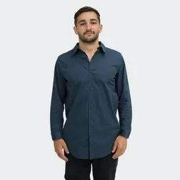 Parker Mens Regular Fit Long Sleeve Poplin Shirt