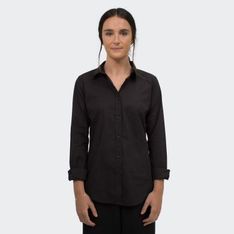Parker Women's Cotton Poplin Long Sleeve Business Shirt