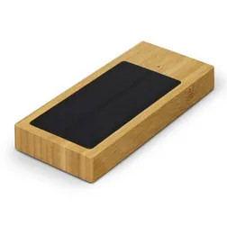 NATURA Bamboo Solar Power Bank 10000mAh Dual Input LED Indicator
