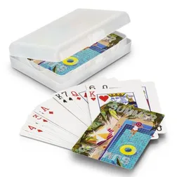 Vegas Playing Cards in Hinged Plastic Presentation Case