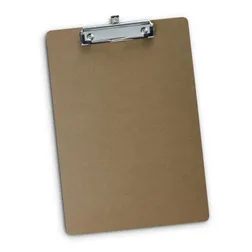 Classic A4 MDF Clipboard with Iron Clamp Wall Hook
