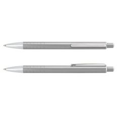 Toledo Anodised Aluminium Retractable Ballpoint Pen with Patterned Grip