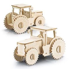 Basswood Tractor Wooden Assembly Model Kit