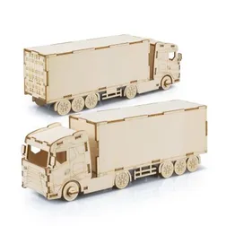 Basswood Large Truck Model Assembly Kit