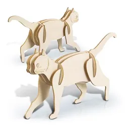 BRANDCRAFT Cat Wooden Model Assembly Kit