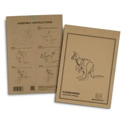 BRANDCRAFT Kangaroo Wooden Assembly Model Kit