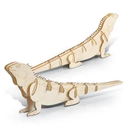 Tuatara Wooden Assembly Kit with Kraft Sleeve