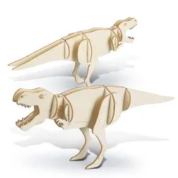Basswood Tyrannosaurus Rex Tool Free Assembly Model Kit