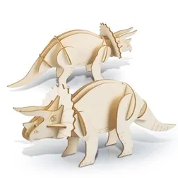 BRANDCRAFT Triceratops Wooden Model Kit