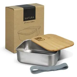 Stainless Steel Lunch Box with Bamboo Lid