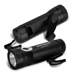 Rechargeable Crank Mechanism Torch with USB