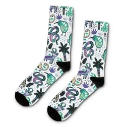 Mojo Cotton Polyester Spandex Crew Socks Custom Sublimation