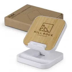 Bamboo Wireless Fast Charging Stand Adjustable