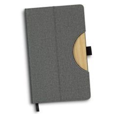 Atoll Hard Cover Notebook With Phone Stand