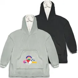 Oversized Sherpa Lined Hoodie Blanket