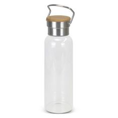 Nomad Borosilicate Glass Bottle with Bamboo Handle Cap