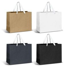 Large Ribbon Handle Paper Carrier Bag