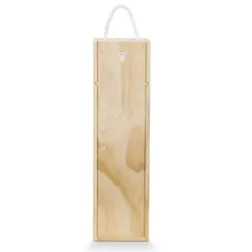 Tuscany Natural Pine Wine Gift Box with Sliding Lid