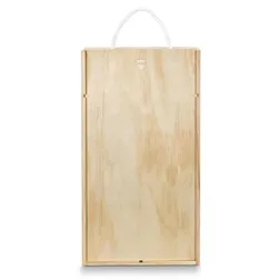 Tuscany Pine Wood Double Wine Gift Box