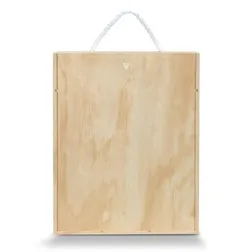 Tuscany Triple Pine Wood Wine Gift Box