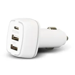 Photon Triple Port Fast Car Charger with Type C