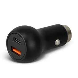 Gideon Dual Port Car Charger with Emergency Safety Hammer