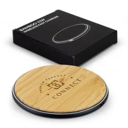 Bamboo Wireless Fast Charger with Aluminium Base